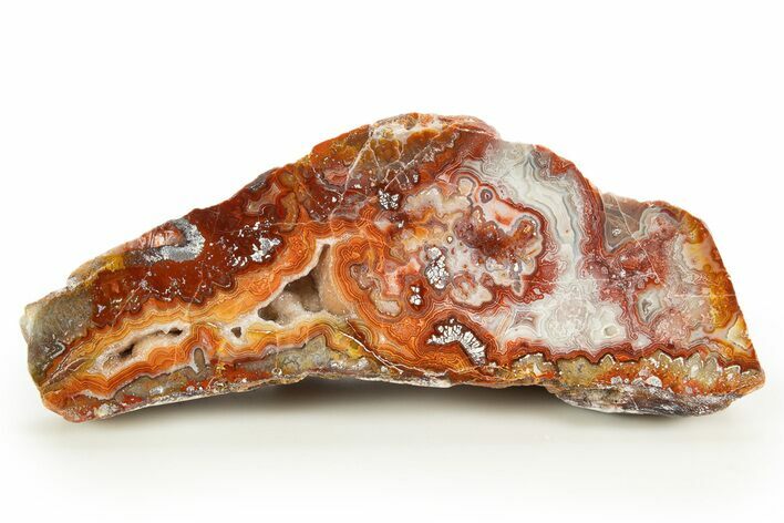 Polished Crazy Lace Agate Section - Mexico #323869